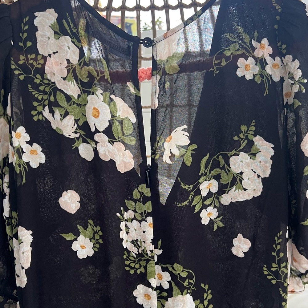 Reformation Black Floral Maxi Dress - Picture 10 of 15